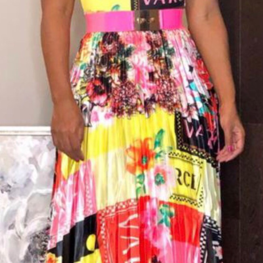 Pleated skirt multi colors